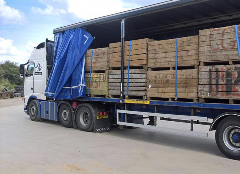 side loader lorry deliveries