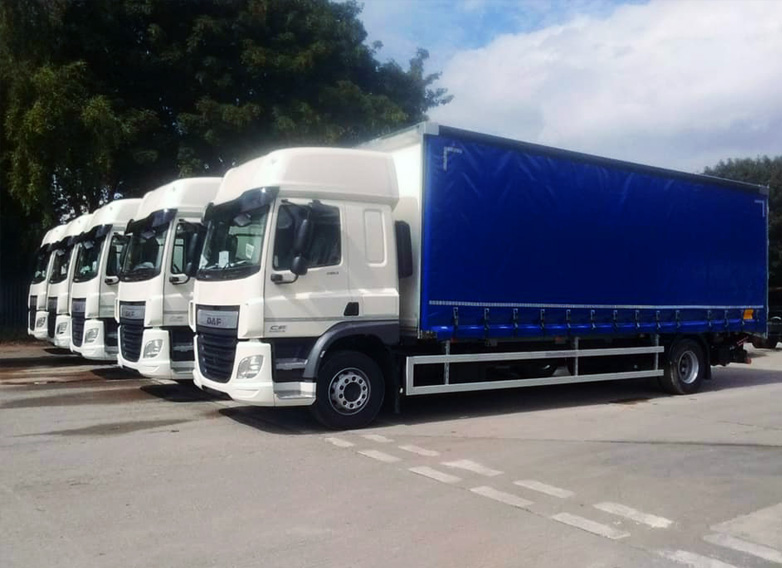 side loader lorry deliveries